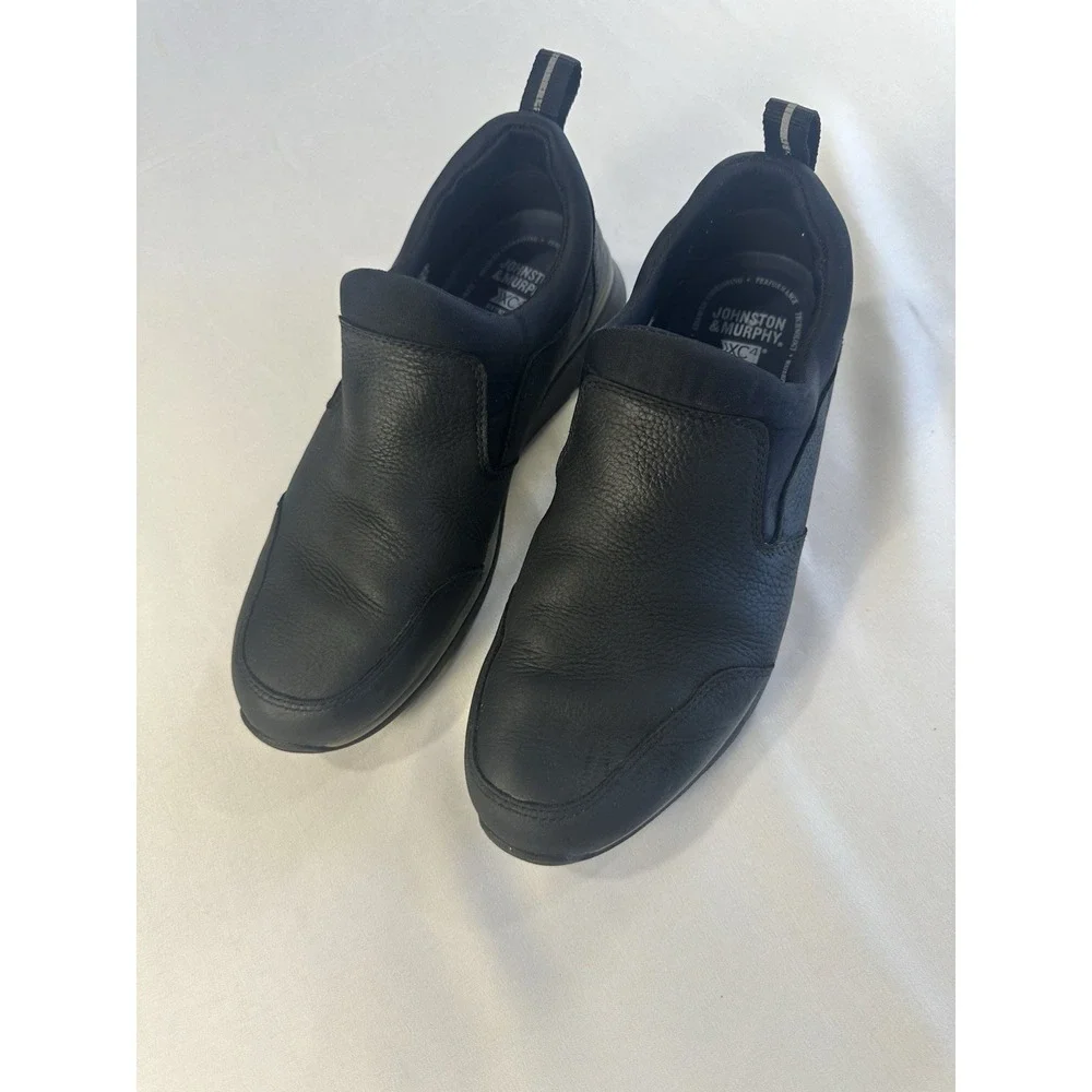 Johnston & Murphy Black Sheepskin‎ Loafers Size 8 1/2